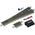 thumbnail image 1 of Bachmann Trains - Snap-Fit E-Z TRACK #5 WYE TURNOUT (1/card) - NICKEL SILVER Rail With Gray Roadbed - HO Scale, 1 of 10