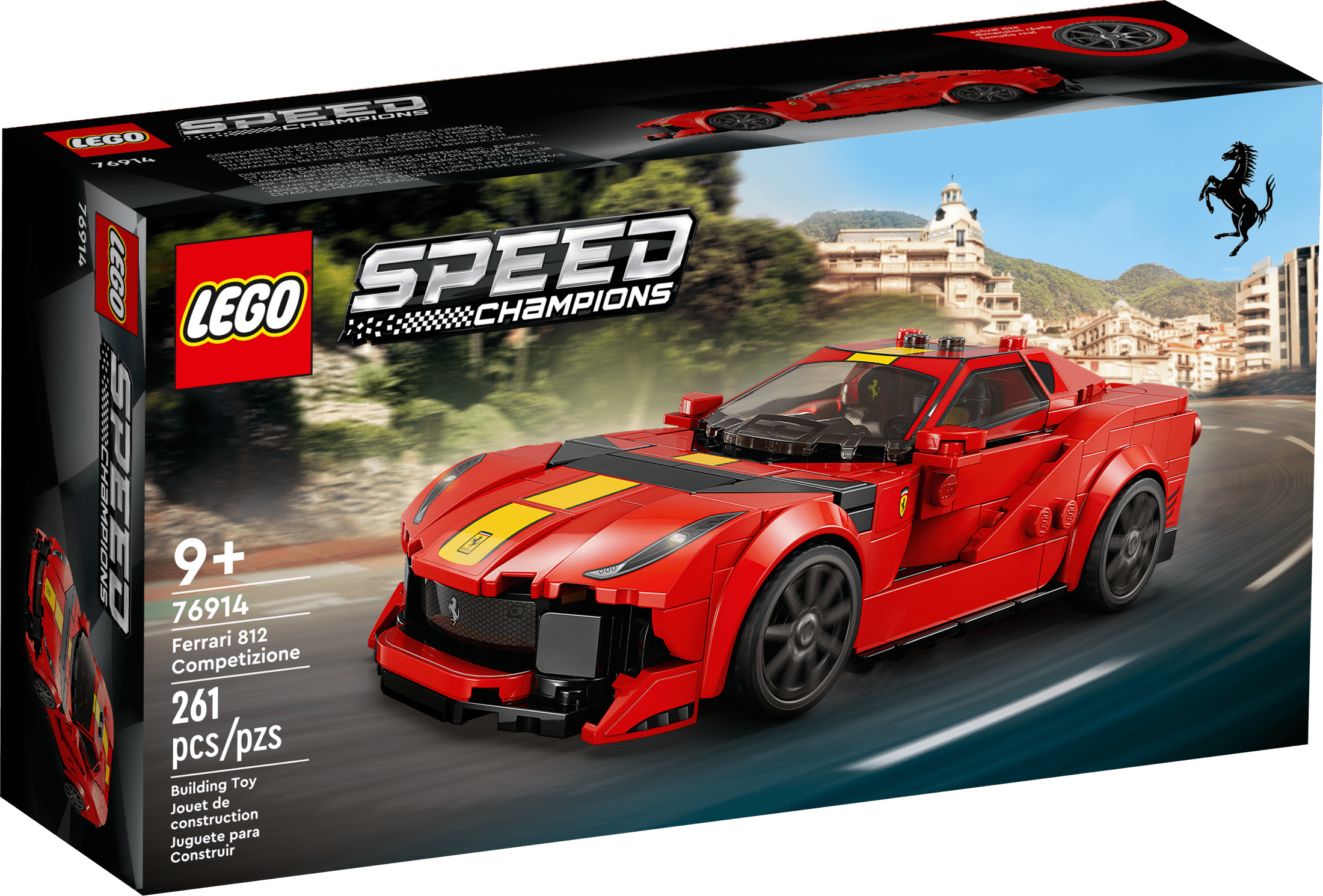 LEGO Speed Champions 1970 Ferrari 512 M 76914 Sports Red Race Car Ferrari Toy Car Model Building Kit with Racing Driver Minifigure