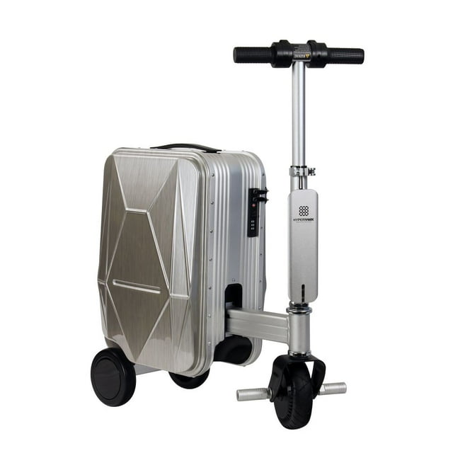 Maleta de Viaje Eléctrica de Conducción Hypermark plateado Hyper-Suitcase-E Bright