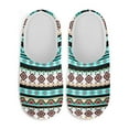 thumbnail image 2 of Psesaysky Slippers for Women Indoor Blue Southwest Tribal Print House Slippers Closed Toe Design Lightweight Sole Bedroom Shoes, Size 6-7, 2 of 7