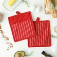 thumbnail image 2 of Tango Red Stripe Chef Potholder (Set of 2), 2 of 3