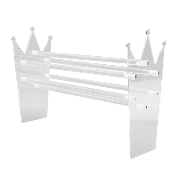 YAHHU Acrylic Headband & Jewelry Organizer Stand – Clear Acrylic Display Rack for Headbands, Hair Clips, Bracelets, Necklaces – 20‑40 Items, Easy Assembly, Ideal Gift