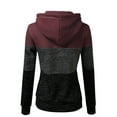 thumbnail image 3 of Doublju Women's 3 Block Lightweight Pullover Hoodie Sweatshirt with Plus Size, 3 of 3