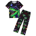 thumbnail image 2 of WIBACKER 1-12Y Kids Boys Pajamas Set Little Boy Short Sleeve Tops and Pants 2 Piece Pjs Boys Sleepwear Dinosaur Jammies, 2 of 9