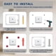 thumbnail image 5 of Large Thermostat Lock Box Cover with Key for Honeywell, Clear Thermostat Cover Fits Thermostats 5H X, 5 of 5
