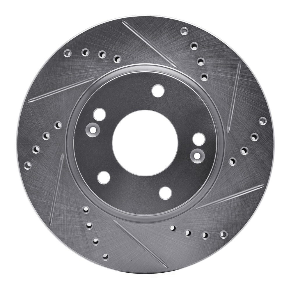 Dynamic Friction Company 631-03016R DFC Brake Rotor - Drilled And Slotted - Silver