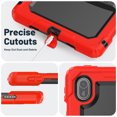 thumbnail image 7 of XYX For MatePad SE 2024 Case 11 inch AGS6-W00, 3in1 Heavy Duty Shockproof Tablet Case with Stand, Shoulder Strap, Red, 7 of 7
