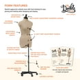 thumbnail image 2 of Dritz My Double Designer Dress Form with Adjustable Tri-Pod Stand, Small, 2 of 4