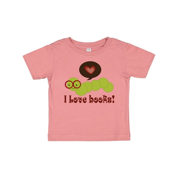 Inktastic I Love Books Bookworm Boys or Girls Baby T-Shirt