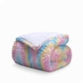 thumbnail image 7 of Bare Home Shaggy Faux Fur Duvet Cover - Ultra Soft - Fluffy Crystal Velvet - King/Cal King, Multi Tie-Dye, 7 of 7