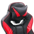 thumbnail image 2 of CorLiving Doom Black and Red Traditional Vinyl Ergonomic Gaming Chair, 2 of 14