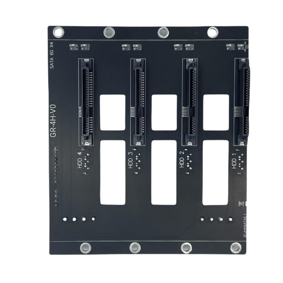 PatungKu 4 Slot Fast Speed Drive Backplane Frame Supporting 6Gbps 1.6MM Thick Board And Gold 29Pin Connectors For PC
