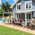 thumbnail image 2 of Leukture 12ft Wall Mounted Lean to Metal Awnings Bar Counter Accessories (No Awning), 2 of 5