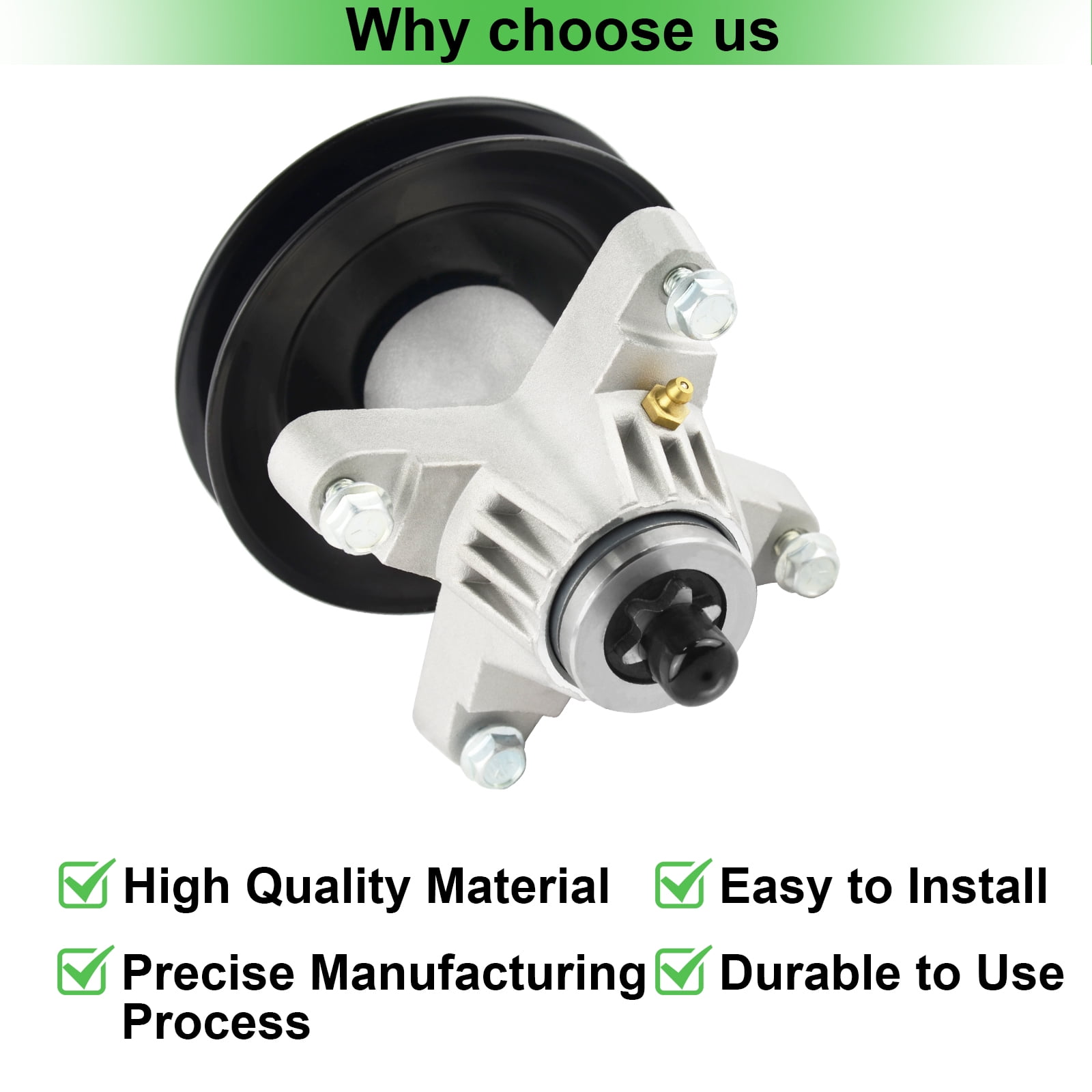 OakTen Replacement Mower Deck Spindle Assembly for Cub Cadet MTD Troy Bilt 618-04126 618-04126A 918-04125 918-04125B 918-04125C 918-04126 918-04126A 918-04126B 50 54 inch Deck