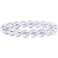 thumbnail image 1 of Natural Clear Quartz Gemstone 10mm Round Beads Stretch Bracelet 7 Inch Unisex, 1 of 2