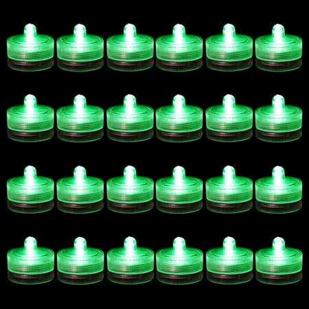 

Submersible LED Lights Waterproof Pool Tea Lights Shower Led Lights Mini Led Lights for Crafts Led Party Light Swimming Pool Fountain Home Wedding Party Decorations (12 Pack RGB)