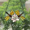 thumbnail image 6 of RADIANCE Goods Tiffany-Glass Dragonfly Window Panel 13x22, 6 of 7
