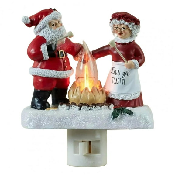 Christmas Night Light 3d Led Christmas Campfire Night Light with Faux Flicker Flame Decorations