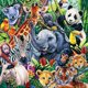 thumbnail image 1 of 5D bricolaje animal diamante pintura completo redondo taladro rhinestone arte artesanía decoración del hogar Tmvgtek decoración de arte en el hogar, 1 of 9