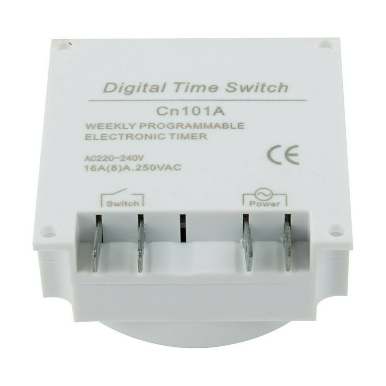 Neoteck DC 12V Timer Switch 16A Digital Electronic LCD Time Relay Switch Programmable Timer with Wire Connectors Waterproof Cover