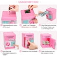 thumbnail image 4 of Hucha para niños, hucha para cajero automático, hucha electrónica con protección por contraseña, hucha automática con rollo de papel moneda, hucha para cajero automático, gran regalo para niños, 4 of 6