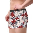 thumbnail image 3 of Kdxio Men's Boxer Briefs with Lilies Flowers Print - Comfortable and Breathable Underwear for Everyday Wear, 3 of 7