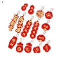 thumbnail image 2 of Travelwant Chinese New Year Decorations Ornaments Spring Festival Hanging Ornaments Chinese Knot Pendant Red Hanging Ornaments,Lucky Fu Pendants for New Year Home Tree Car Ornaments, 2 of 2