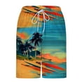 thumbnail image 5 of LIBRCLO Mens Swim Trunks with Liner 2 in 1 Bathing Suits Quick Dry Hawaiian Print Board Shorts Lightweight Breathable Summer Beach Shorts Blue XXL, 5 of 6
