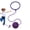 Purple, variant on Skip Ball Ankle Toy, Soft Children Rotating Jump Ring, Fun Ankle Skip Ball for Kids, Soft Jumping Ring Rotating Single Leg Swing, Skips Sports Toy, for Camping Garden Backyard Beach