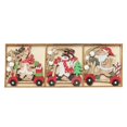 thumbnail image 1 of 9 piezas de colgantes de madera para coche de Navidad, decoración del hogar, regalo de año nuevo para niños, B Afortunado Sencillez, 1 of 5