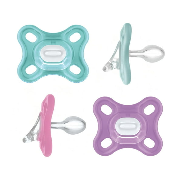 Chupete MAM Comfort, ligero y completo de silicona, 0-3 m, paquete de 4 unidades