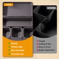 thumbnail image 4 of Lockways 8 PCS Drawer Organizer Set, 3 Size Plastic Stackable Vanity Drawer Organizer, Non-Slip Desk Drawer Organizer for Makeup ,Kitchen, Bedroom, Bathroom, Office (Gray), 4 of 8