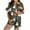 Black-C, variant on SwiftWear Spooky & Sweet Halloween Pajama Set for Women - Short Sleeve Sleepwear & Lounge Set, Ghost Bat Pumpkin Print Top with Shorts White