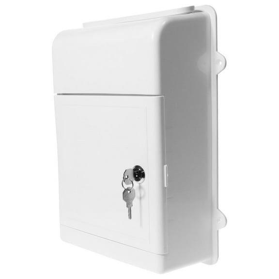 Pungan mailbox wall mount Wall Mount Locking Box Reusable Letter Storage Box Suggestion Box Wall Mount Letter Container,13.58"X10.43"X3.94"