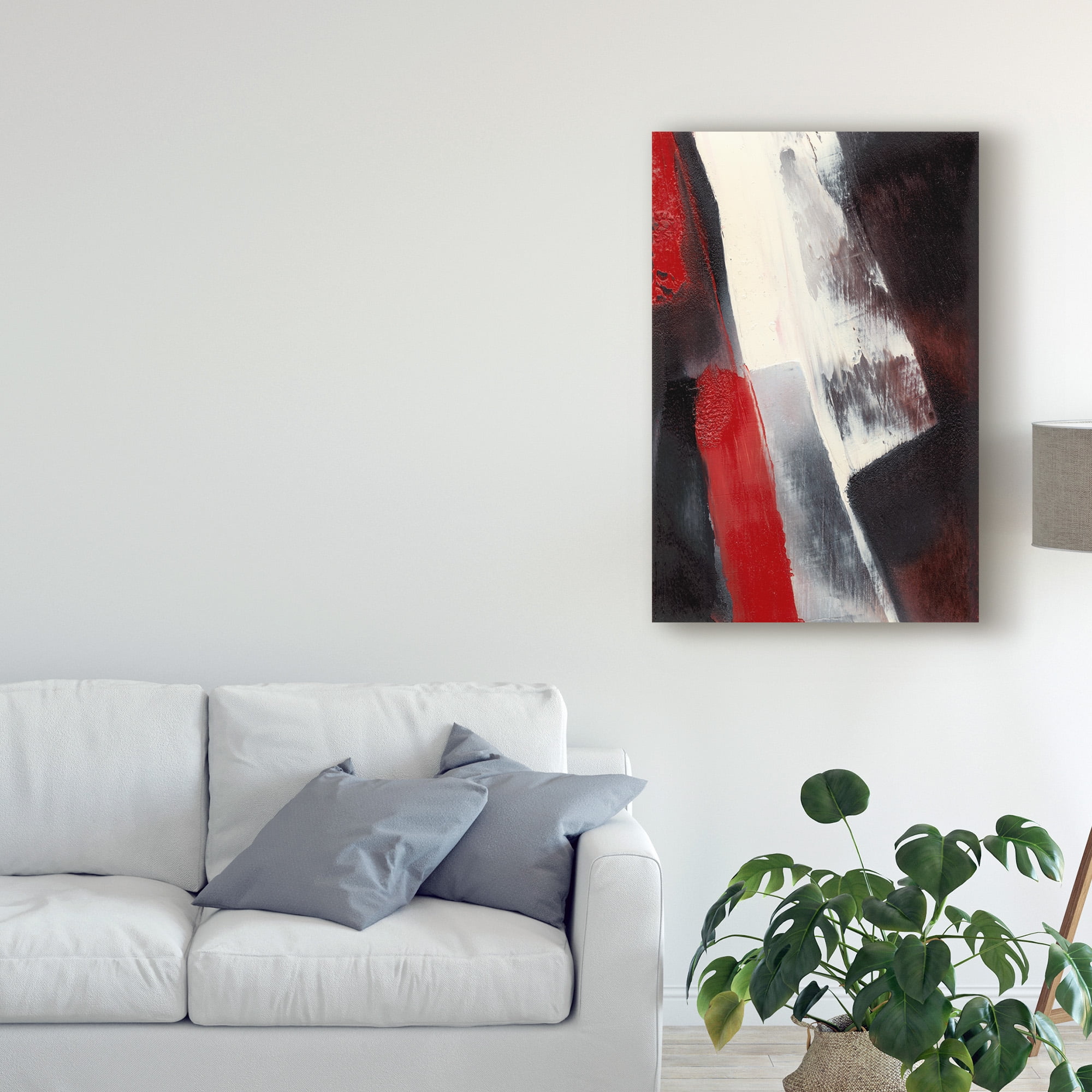 Trademark Fine Art 'Red Streak I' Canvas Art by Sharon Gordon