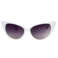 thumbnail image 2 of Women's Medium Size Classic Vintage Cat Eye Sunglasses, White, 2 of 4