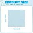 thumbnail image 2 of Uxcell Glasses Cleaning Cloth, Microfiber Eyeglasses Cleaner Cloths Soft Wipe Screens 5.12" x 5.12" Light Light Blue, 2 of 7