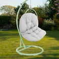 thumbnail image 4 of Mobutofu Swing Replacement Cushions Grey Polyester Perfect For Outdoor Garden 1Pcs, 4 of 8