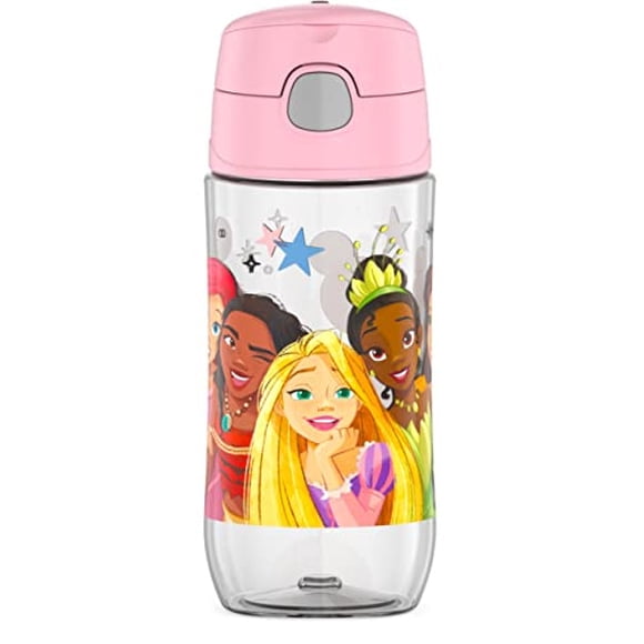 Botella de Hidratación de Plástico THERMOS FUNTAINER de 16 onzas con Pico, Princesa