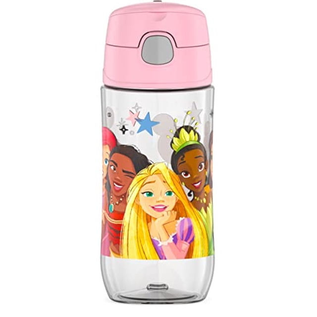 Botella de Hidratación de Plástico THERMOS FUNTAINER de 16 onzas con Pico, Princesa