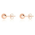 thumbnail image 2 of AVORA 14K Rose Gold 6mm Polished Ball Stud Earrings, 2 of 6