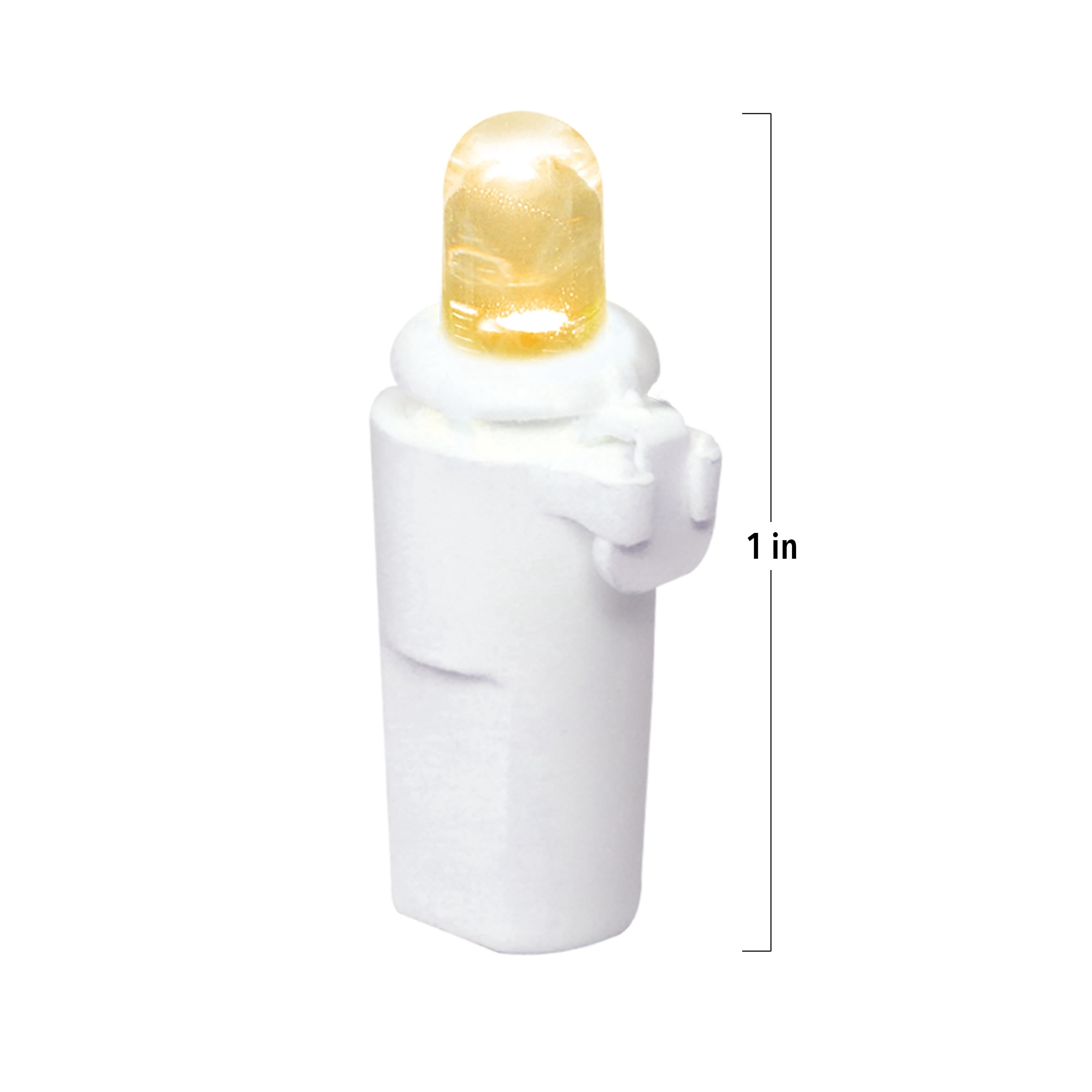 Indoor/Outdoor 200-Count LED High Density Christmas Icicle Lights, Warm White, White Wire, 15', by Holiday Time