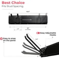 thumbnail image 2 of Garage Tool Organizer Wall Mount - 48 Inches Sturdy Storage Rack with Adjustable Hooks, Anti-Rust, 300lbs Capacity, 2 of 6