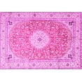 thumbnail image 1 of Ahgly Company Indoor Rectangle Medallion Pink Traditional Area Rugs, 7' x 10', 1 of 4
