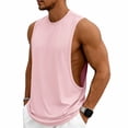 thumbnail image 2 of Mfakffe Mens Tank Top Fashion Round Neck Loose Comfy Breathable Gym Tank Top Quick Dry Sleeveless Versatile Fashion Fitness Sport Vest, 2 of 5
