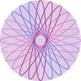 thumbnail image 1 of Ahgly Company Machine Washable Indoor Round Transitional Heliotrope Purple Area Rugs, 4' Round, 1 of 7