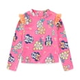 thumbnail image 2 of Disney Minnie Mouse UPF 50+ Long Sleeve Rash Guard & Bikini Bottom (Girls), 2 Piece Swimsuit Set, Sizes 4-6X, 2 of 8