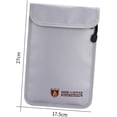 thumbnail image 5 of Bolsa bancaria ignífuga Organizadores de pasaportes Maletines Bolsa de dinero resistente al fuego Bolsa de efectivo con cremallera ignífuga Bolsa de cartera ignífuga Saco de correo con doble, 5 of 5