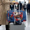 thumbnail image 4 of Garronmavis Patriotic Eagle Large Quilted Duffle Bag for Women, 250th USA Theme Weekender Travel Carry On Bag, Overnight Gym Dance Tote with Zipper Pockets, 4 of 7
