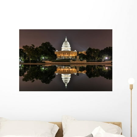Us Capitol Washington Dc Wall Decal By Wallmonkeys L And Stick Graphic 36 In W X 24 H Wm73627